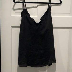 cute going out top with ruffle detail